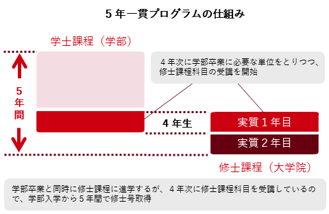 MBA 5年一貫プログラムの仕組み